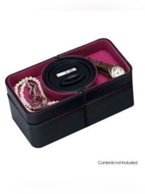 ULTIMATE JEWELRY VALET & COIN COUNTER - BLACK/PINK (BRAND NEW)
